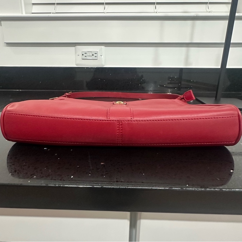 Etienne Aigner Red Leather Baguette Bag Vintage 90s Y2K - Picture 16 of 16